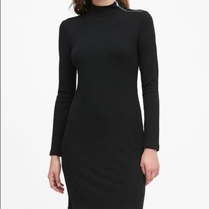 Banana Republic Turtleneck Ribbed-Knit Dress